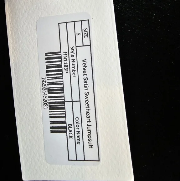 ENDLESS Rose Velvet Satin Sweetheart Jumpsuit in Size Small black NWT - Picture 6 of 9